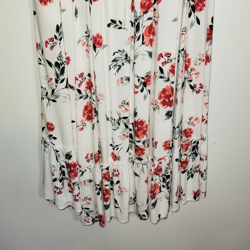 Torrid Midi Challis Floral Dress 0 0X - Picture 4 of 13